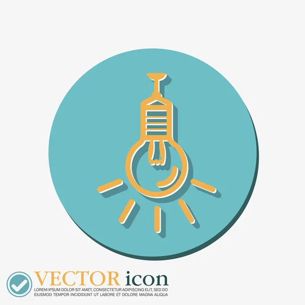 Lightbulb. character ideas — Stock Vector