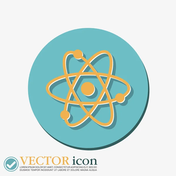 Atoom, molecuul. symboolpictogram — Stockvector