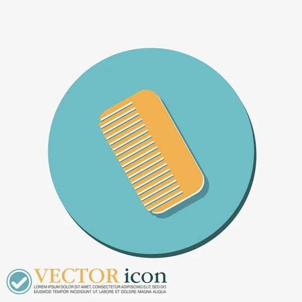 Fésű. fodrászatban ikon — Stock Vector