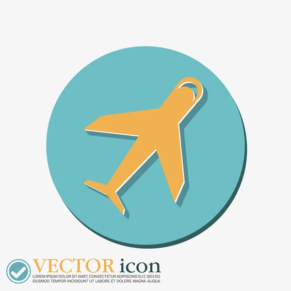 Символ самолета — стоковый вектор