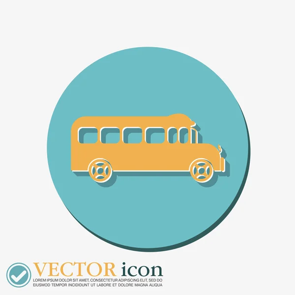 Ikona školní sběrnice — Stockový vektor
