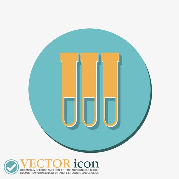 Kolf lamp geneeskunde of chemie — Stockvector