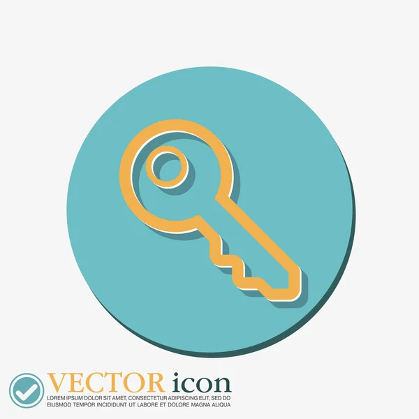 Key symbol icon — Stock Vector