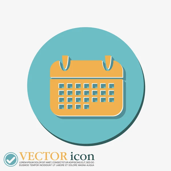 Signo de calendario ilustración — Vector de stock