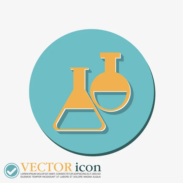 Kolf lamp geneeskunde of chemie — Stockvector