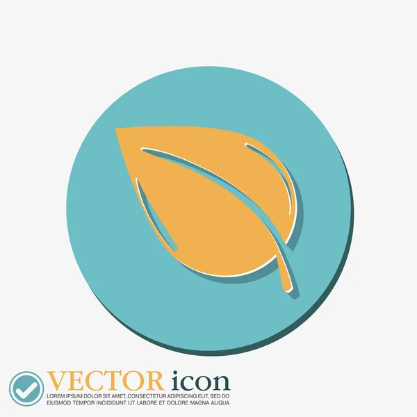 Leaf sign. nature icon — Stock Vector