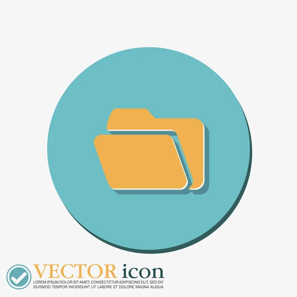 Carpeta para icono de documentos — Vector de stock