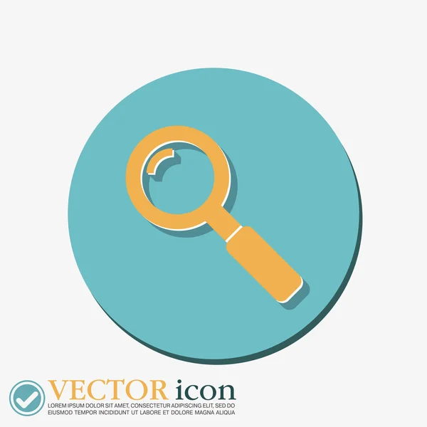 Magnifier search icon — Stock Vector