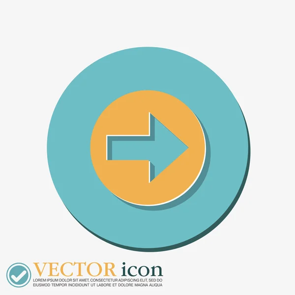 Web pijlpictogram — Stockvector