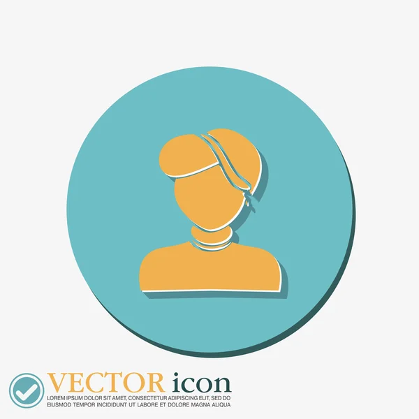 A female avatar. Avatar of a woman. — Stock Vector