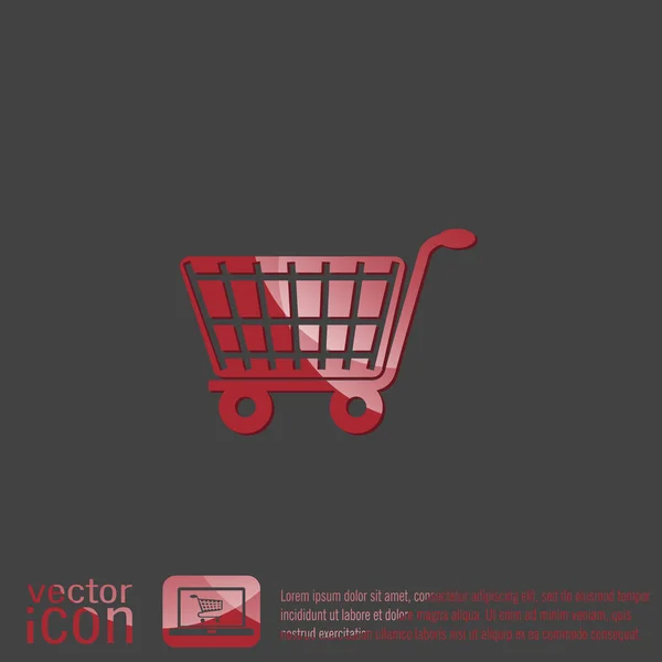 Shopping cart icon — Stock Vector