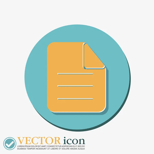 Page of the document. — Stock Vector