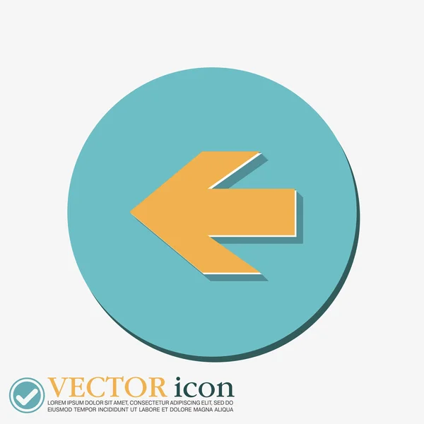 Šipka webdesign — Stockový vektor