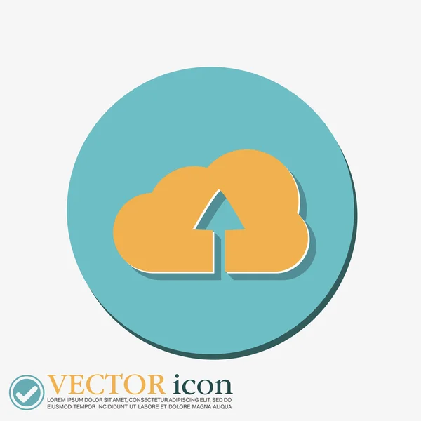 Ikonu stahování souborů — Stockový vektor