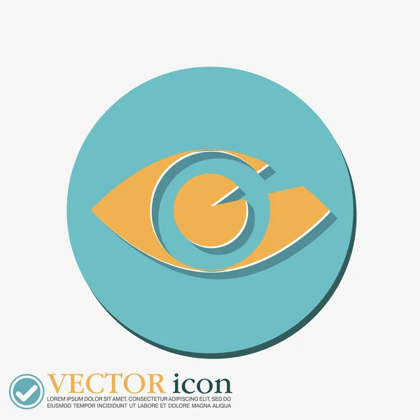 Diseño del icono del ojo — Vector de stock