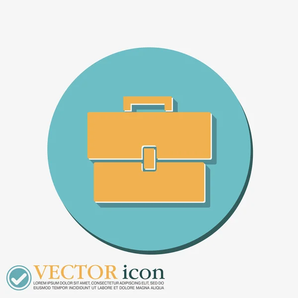 Briefcase symbol icon — Stock Vector