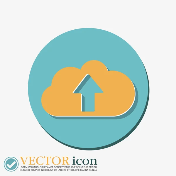 Icona scaricare file — Vettoriale Stock