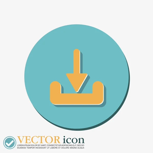 Descargar signo de flecha — Vector de stock