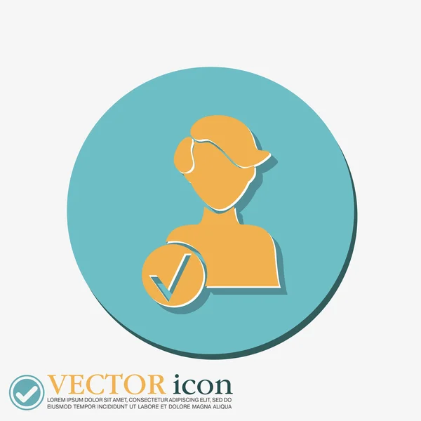 Añadir amigo avatar — Vector de stock