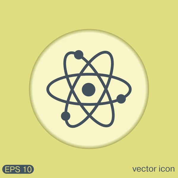 Atom, molekyl symbolikon — Stock vektor