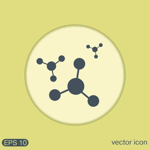 Ikony symbol fizyki lub chemii — Wektor stockowy