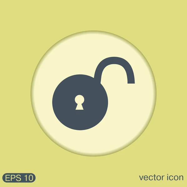 Padlock symbol icon — Stock Vector