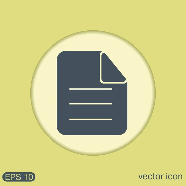 Page of the document. sheet — Stock Vector