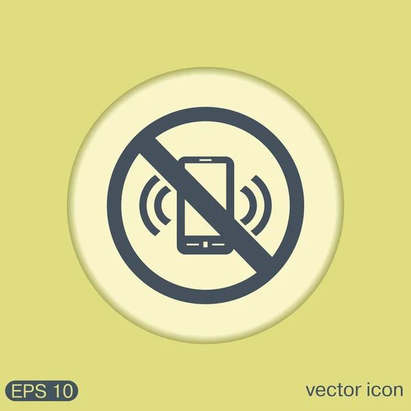 Forbidden to use phone. — Stock Vector