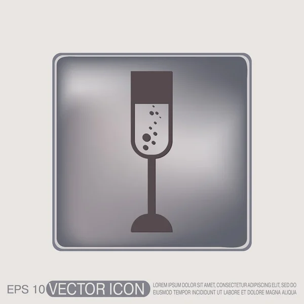 Pezsgő üveg ikon — Stock Vector