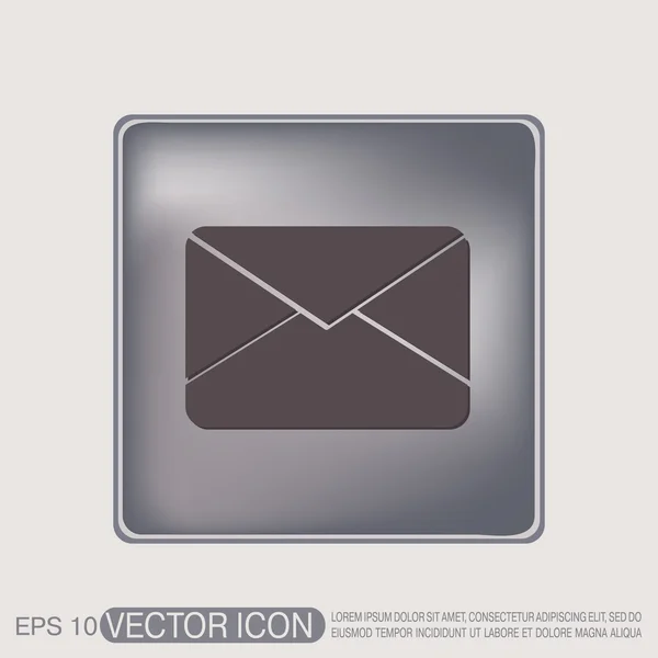 Postens kuvert. e-symbol — Stock vektor