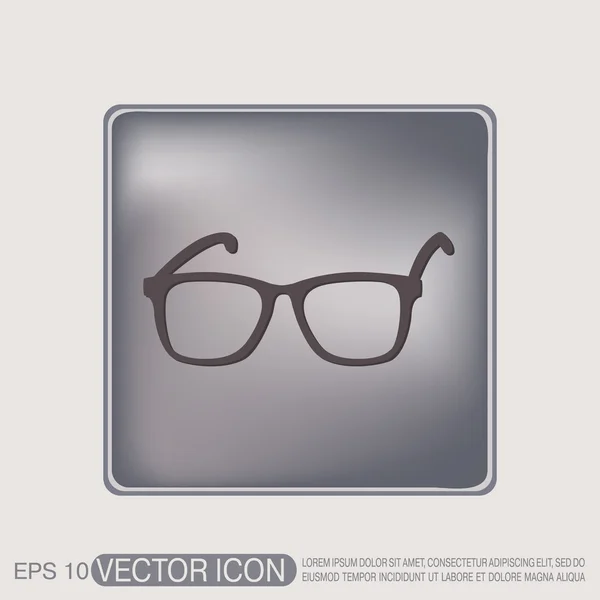 Signo icono gafas — Vector de stock