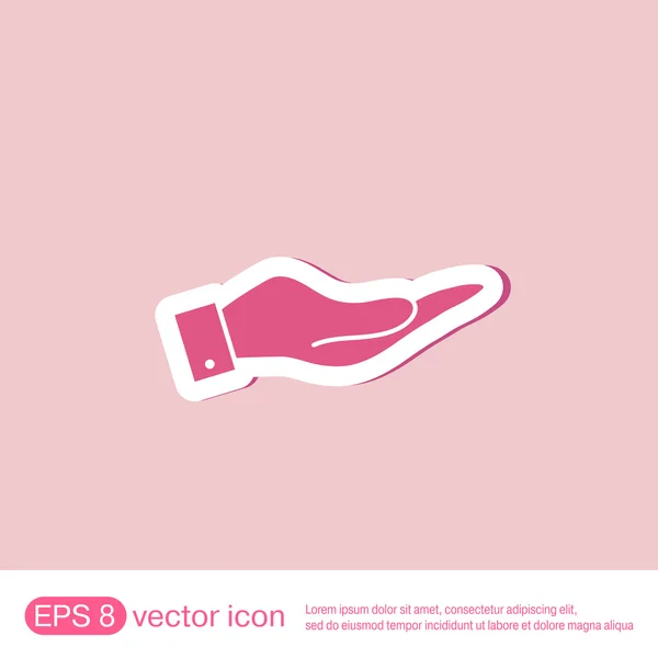 Diseño de icono de mano — Vector de stock