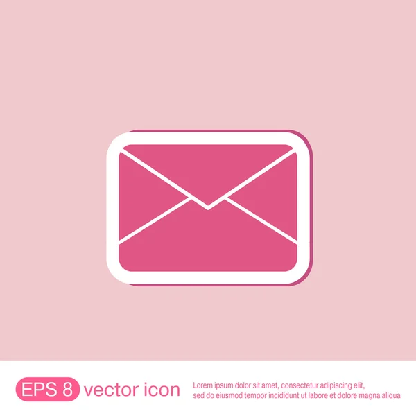 Enveloppe postale. symbole e-mail — Image vectorielle