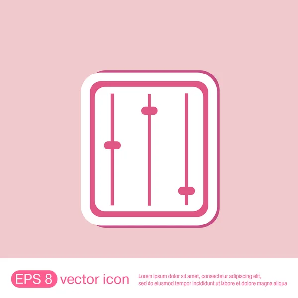 Design icona equalizzatore — Vettoriale Stock