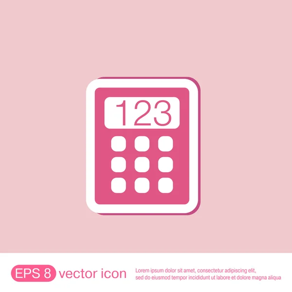 Calculator. office sign — Stock Vector