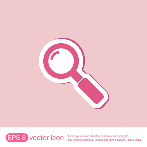 Magnifier search icon — Stock Vector