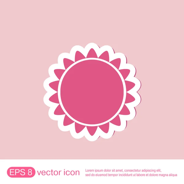 Weather icon. sun — Stock Vector