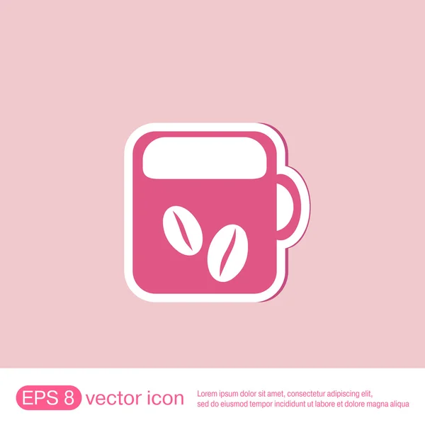 Cup of hot drink. — Stock Vector