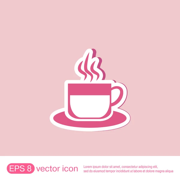 Cup of hot drink. — Stock Vector
