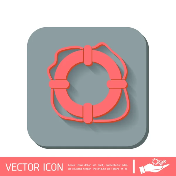 Lifebuoy icon sign — Stock Vector