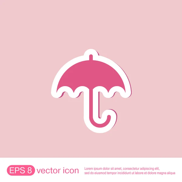 Значок зонтика. защита от дождя — стоковый вектор