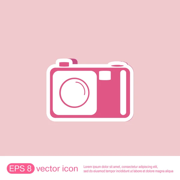 Icono de cámara fotográfica — Vector de stock