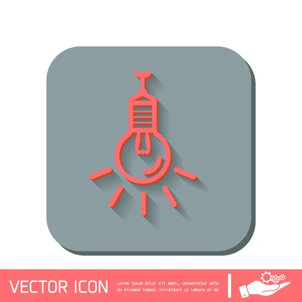 Bombilla. ideas de carácter — Vector de stock