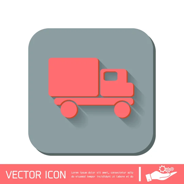 Camion. Icône logistique — Image vectorielle