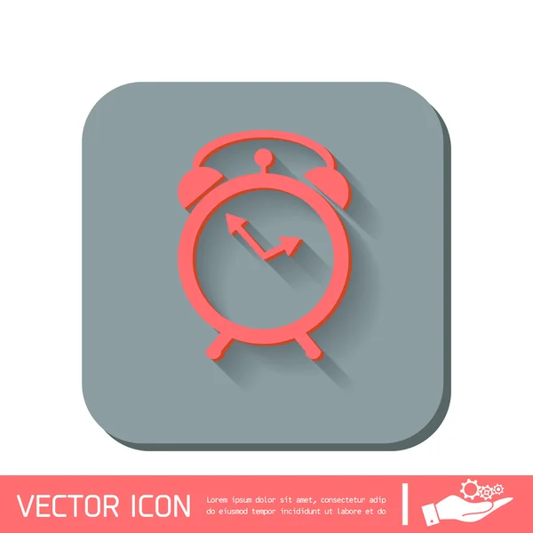 Clock shows the time — Stock Vector