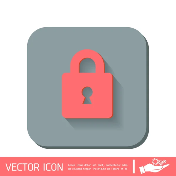 Icono del símbolo del candado — Vector de stock