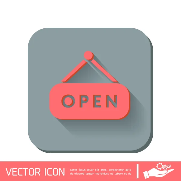 Panneau ouvert — Image vectorielle