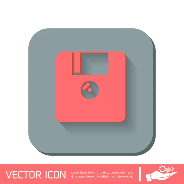 Disquete, disquete. símbolo — Vector de stock