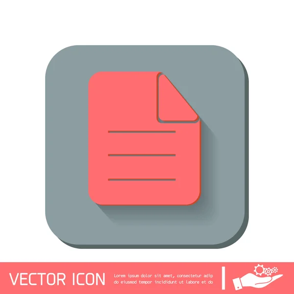 Page of the document icon — Stock Vector