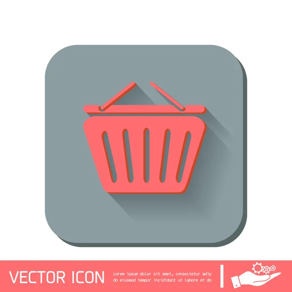 Shopping cart icon. — Stock Vector